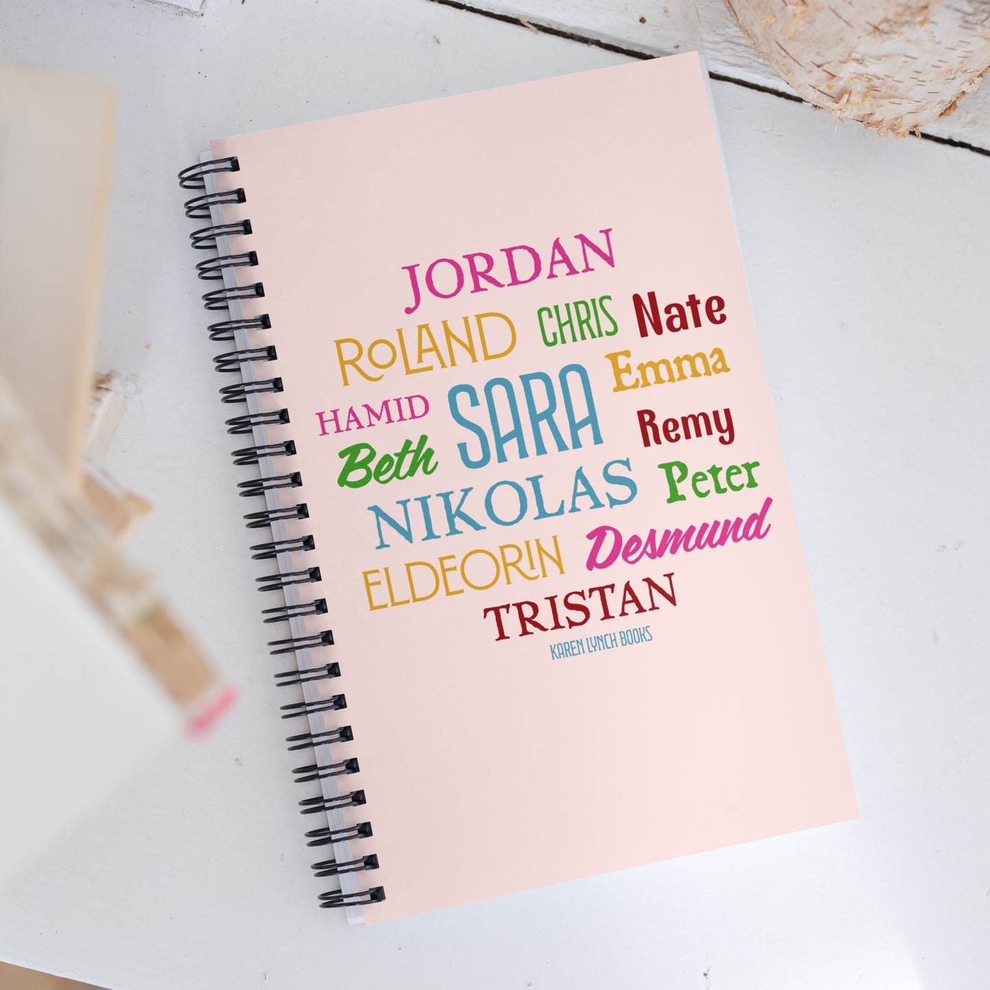 Spiral notebook - Characters